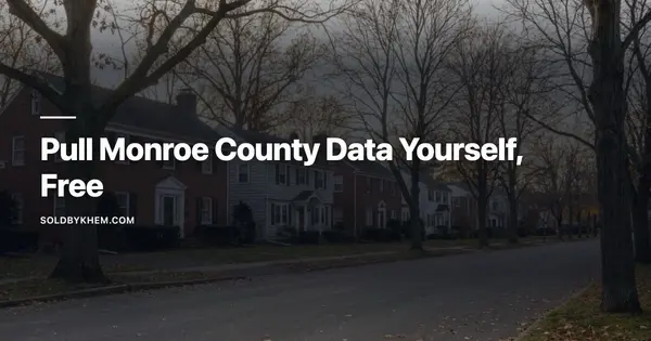 Two Free Government Charts for Monroe County Inventory and Days on