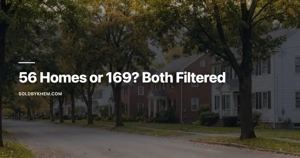 feature image of 56 Homes For Sale or 169? Why Filtered Listing Counts Mislead Buyers