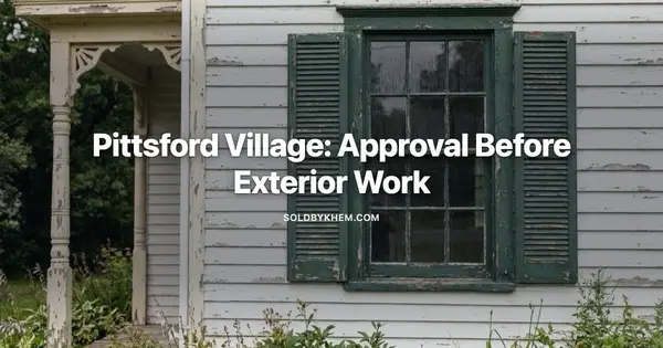 Pittsford Village Historic District Rules for Exterior Work