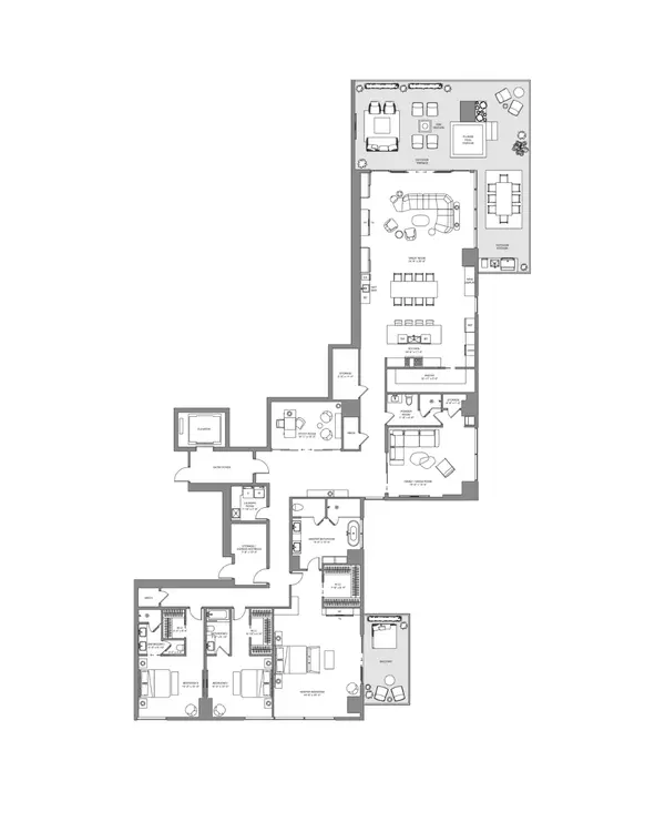 Four Seasons Tower Las Vegas Residence E+ Floor Plan