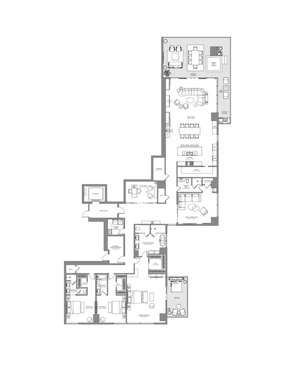 Four Seasons Tower Las Vegas Residence E Floor Plan