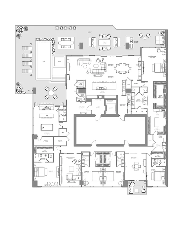 Four Seasons Tower Las Vegas Penthouse A Floor Plan