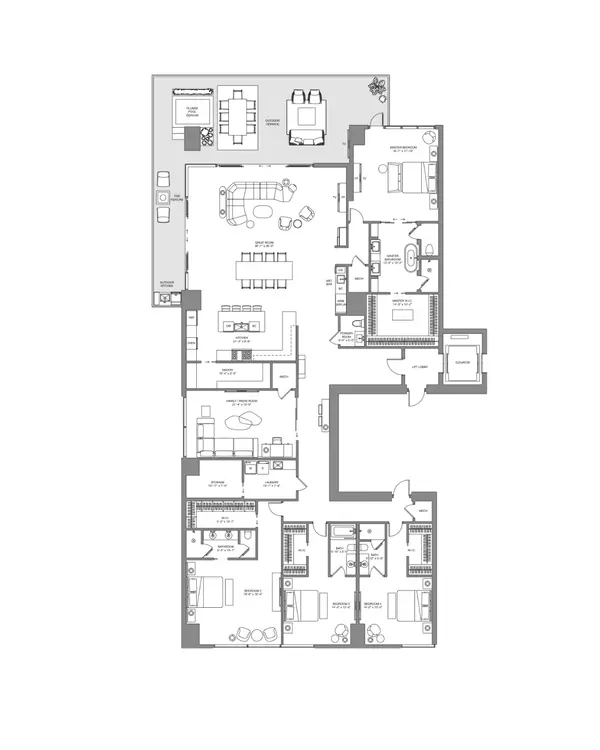 Four Seasons Tower Las Vegas Residence A Floor Plan