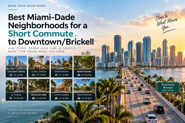 Best Miami-Dade Neighborhoods for a Short Commute to Downtown/Brickell
