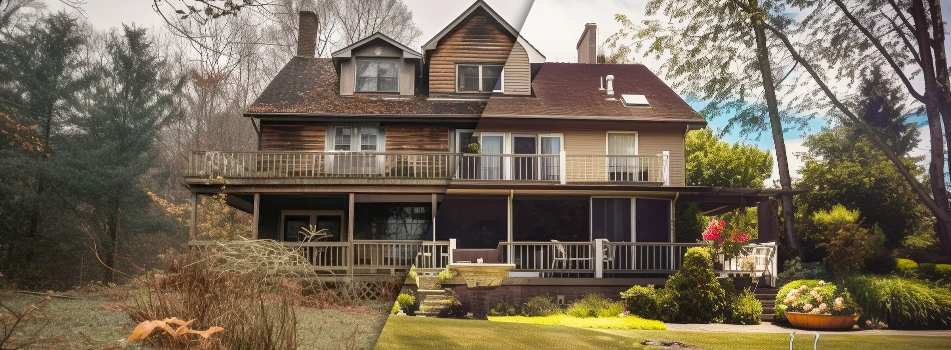 Before and After House