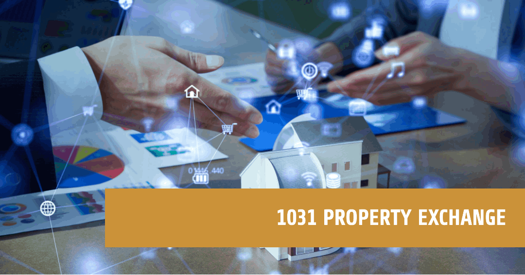 Real estate investment transaction graphic representing a 1031 exchange tax deferral strategy for Utah investors.