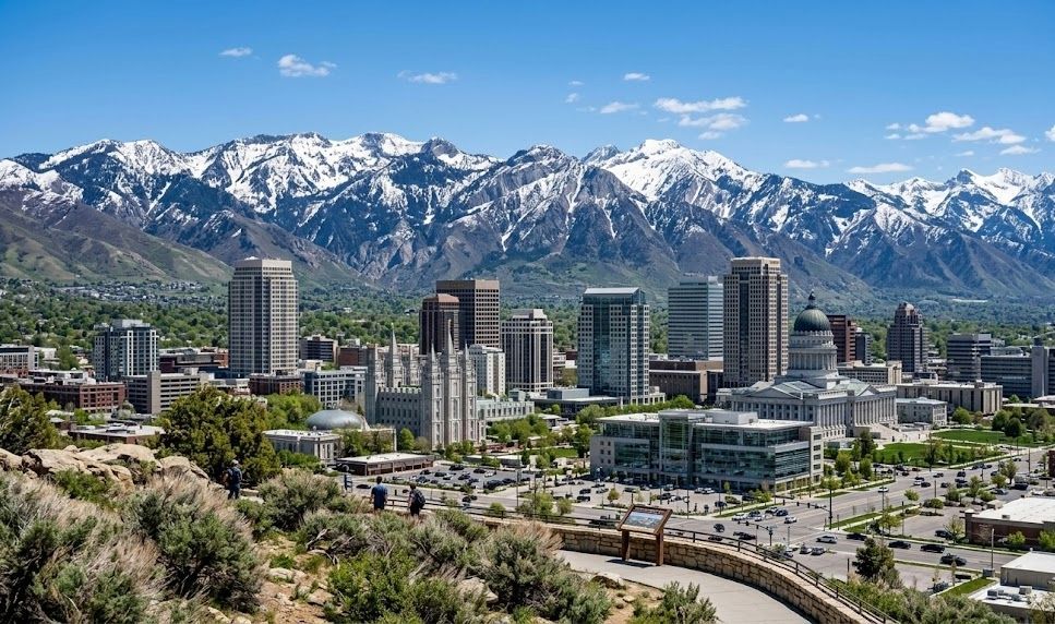 Comparison of Salt Lake City and Denver skylines for 2026 cost of living guide