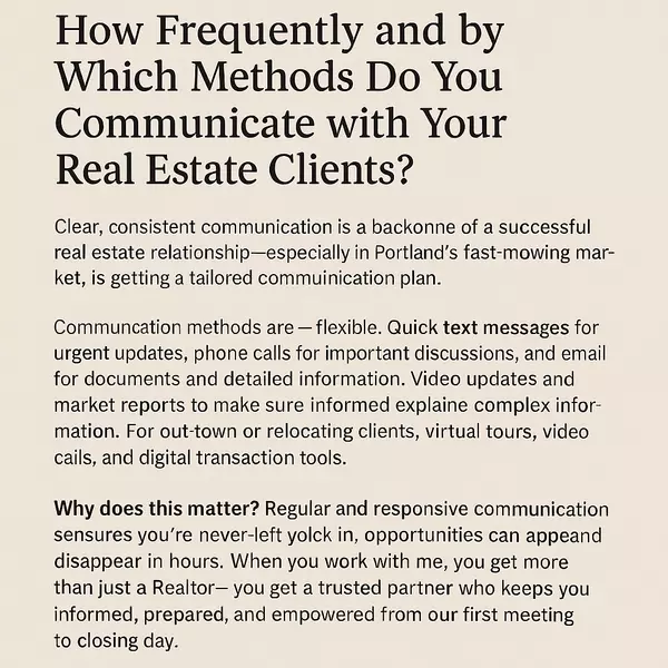 How frequently should you communicate with your clients?