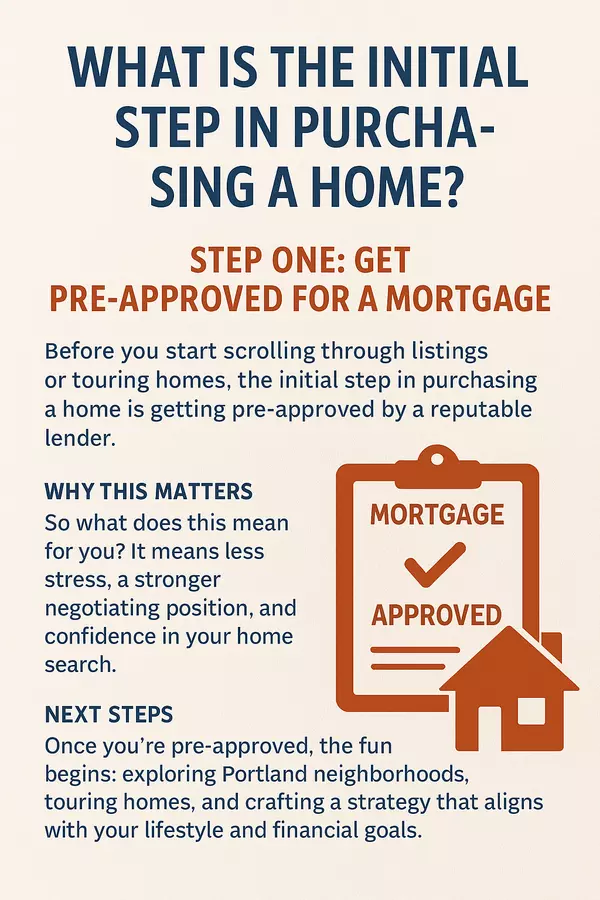 What Is the Initial Step in Purchasing a Home?