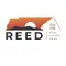 Full REED logo burnt orange stacked on transparent