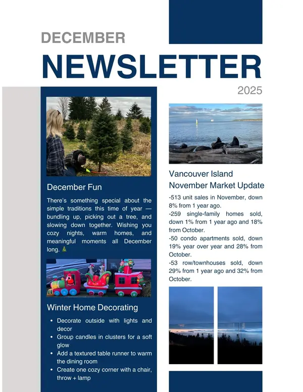 December 2025 Newsletter | Nanaimo & Vancouver Island Real Estate Update