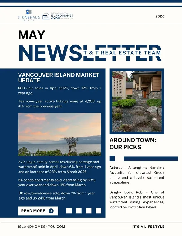 May 2026 Newsletter | Vancouver Island Living with the T & T Real Estate Team