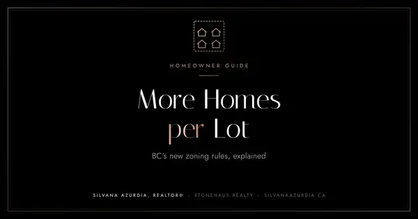 More Homes per Lot: What BC's New Zoning Rules Mean for Owners and Buyers,Silvana Azurdia