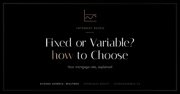 Fixed or Variable? How to Choose a Mortgage Rate in Canada,Silvana Azurdia