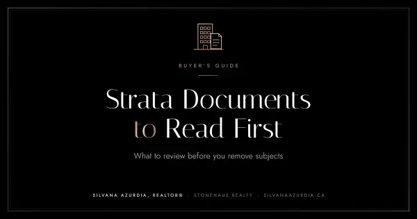 Buying a Condo or Townhouse in BC: The Strata Documents to Read First