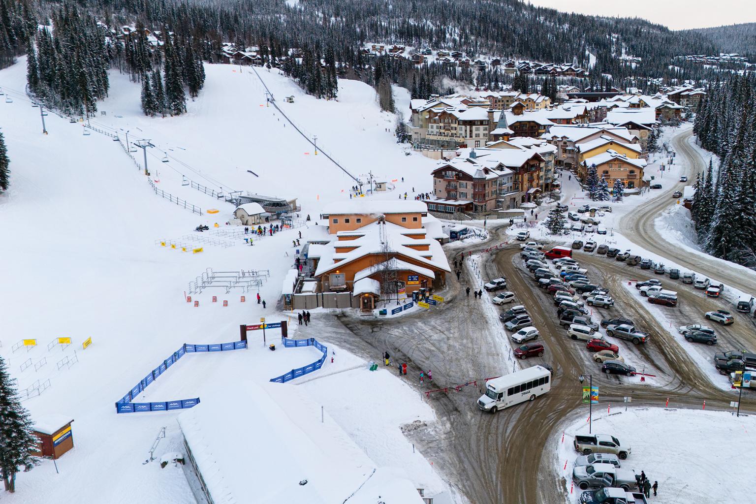 Sun Peaks village market and visitor centre, Sun Peaks BC