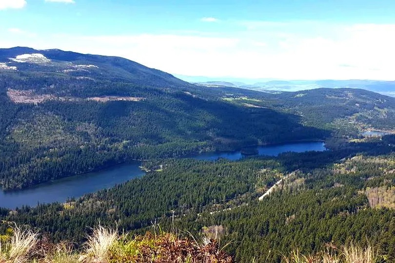 Heffley Lake and the Embleton Mountain trails near Heffley BC