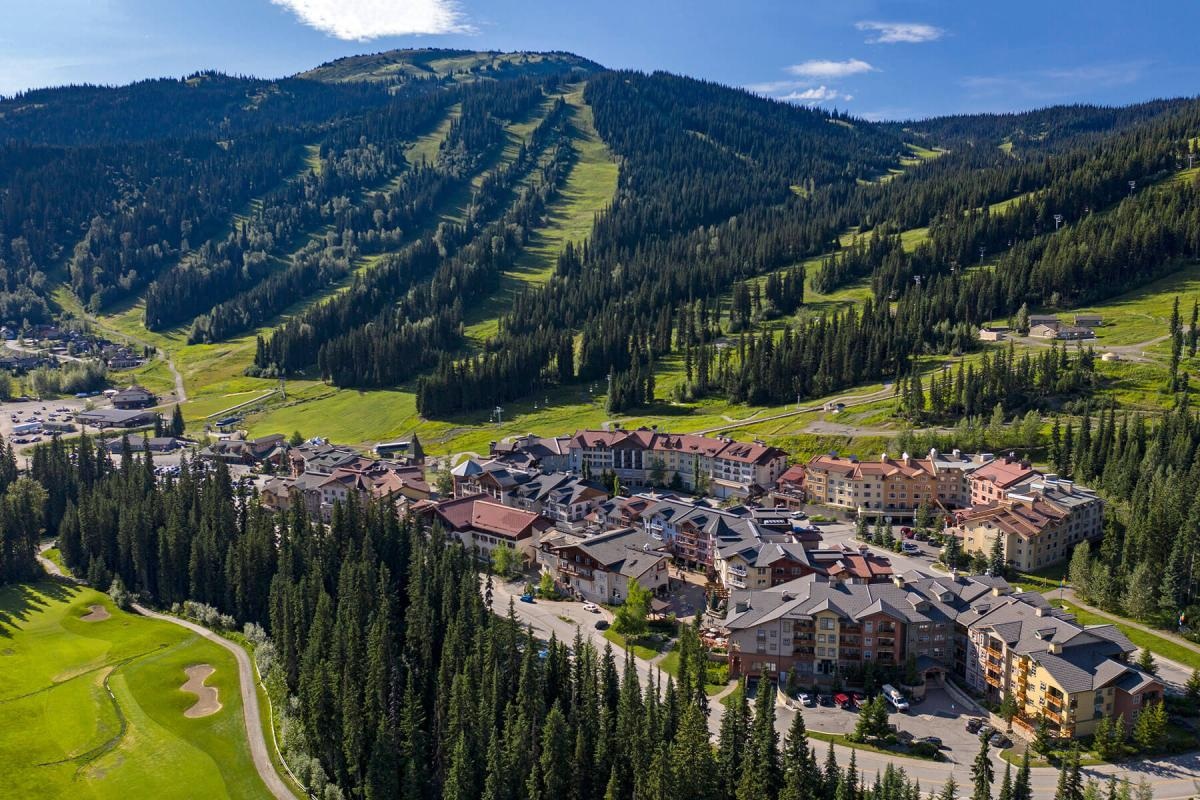 Sun Peaks Resort village, a short drive from Heffley BC