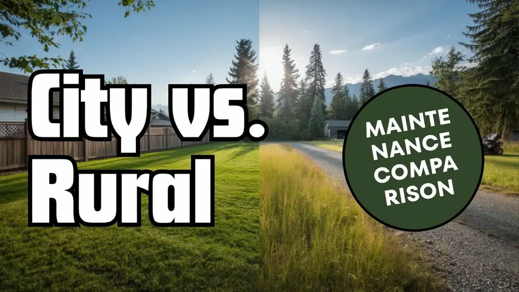 Rural One-Acre Property vs. City 6,000 Square Foot Lot: What the Work Actually Looks Like