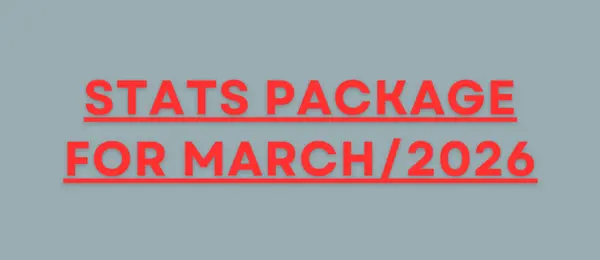 FVREB MONTHLY STATS PACKAGE MARCH 2026