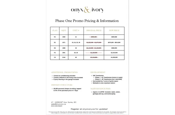 Onyx Townhomes