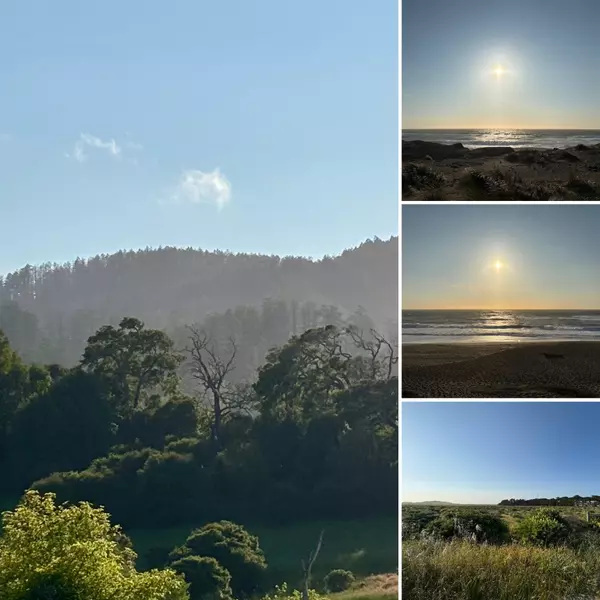 POINT REYES SHORELINE AT SUNSET...