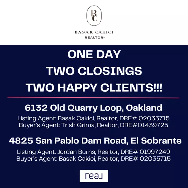 ONE DAY, TWO CLOSINGS, TWO HAPPY CLIENTS!