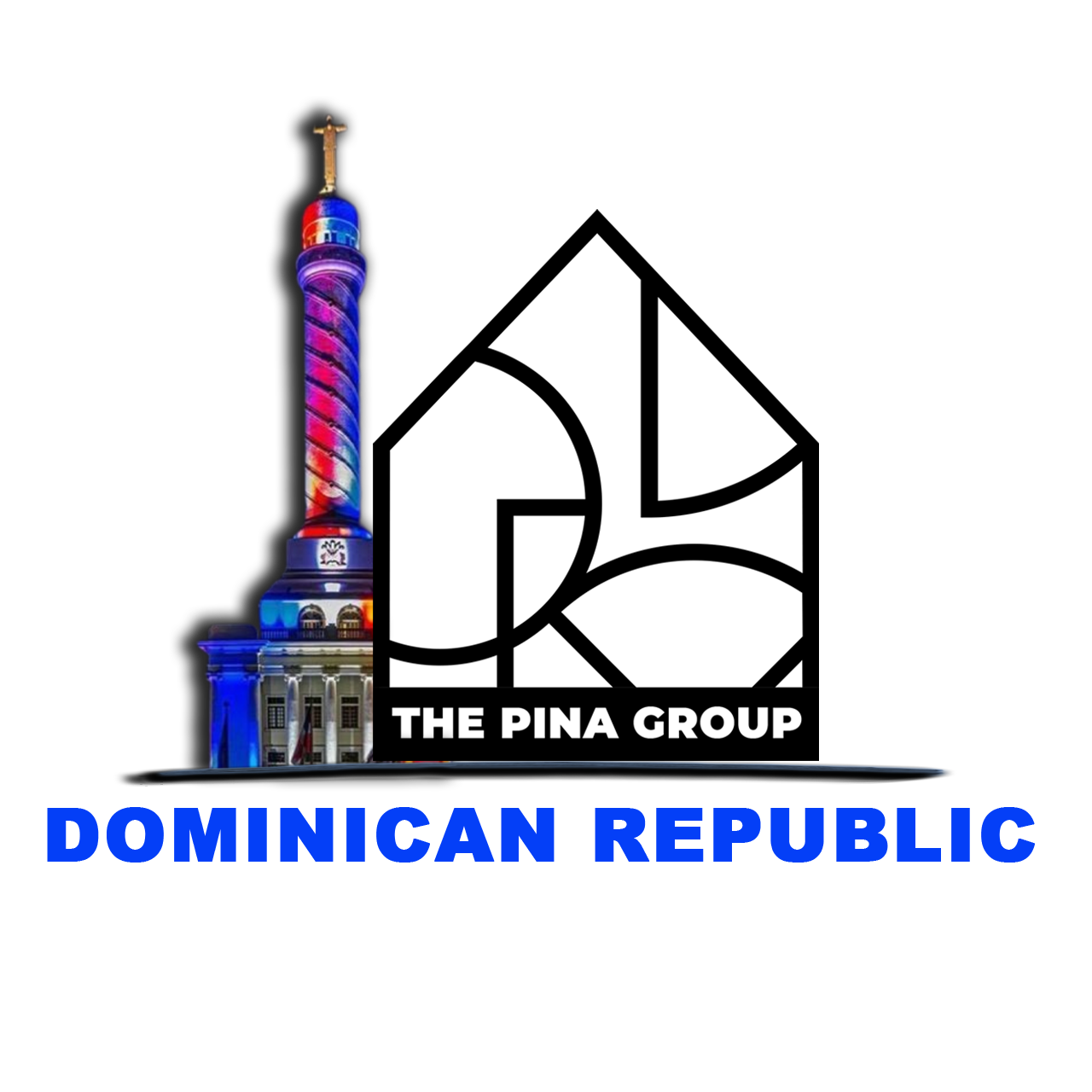 Dominican Republic logo with a tower