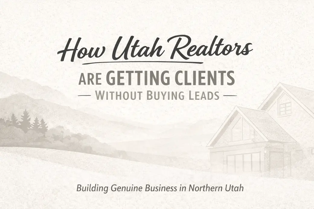 How Utah Realtors Are Getting Clients Without Buying Leads: A Real, Sustainable Way to Build a Business in Northern Utah
