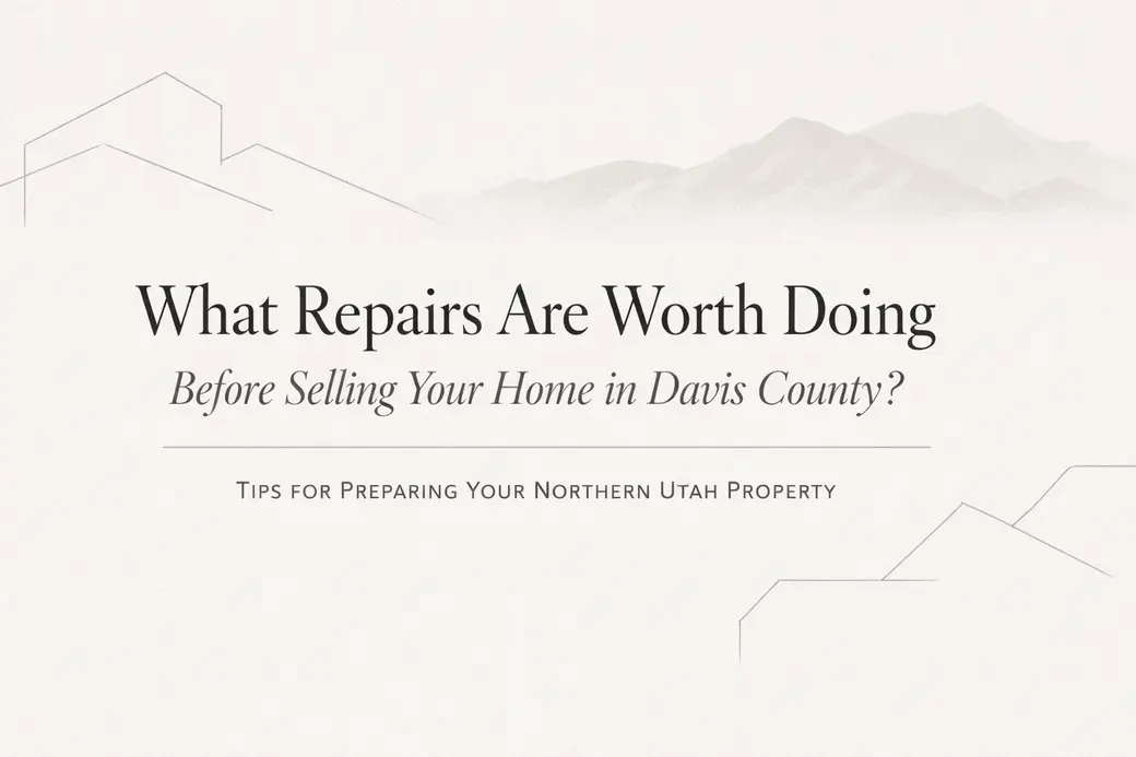 What Repairs Are Worth Doing Before Selling a Home in Davis County Utah? A Local Seller’s Guide to Preparing Your Northern Utah Home for the Market