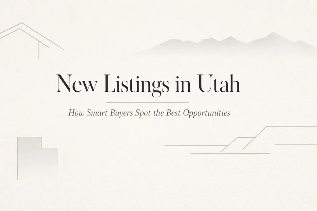 New Listings in Utah: How Smart Buyers Spot the Best Opportunities Before Everyone Else