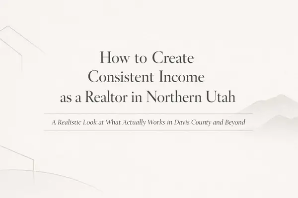 How to Create Consistent Income as a Realtor in Northern Utah: A Realistic Look at What Actually Works in Davis County and Beyond,Emma Romney