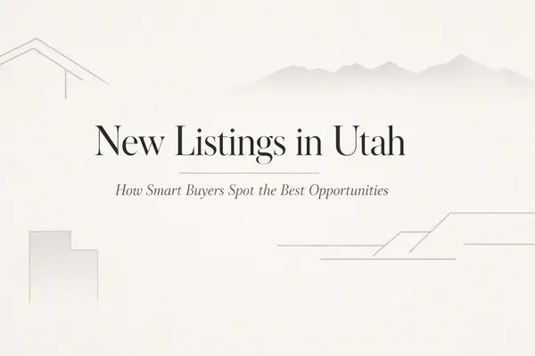 New Listings in Utah: How Smart Buyers Spot the Best Opportunities Before Everyone Else