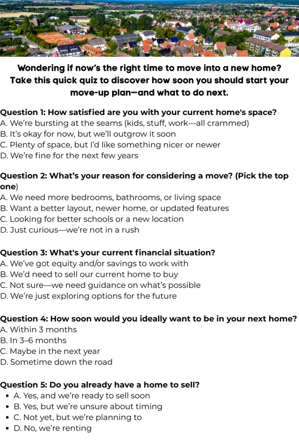 “Is It Time to Move Up?” – A 60-Second Quiz to Find Your Ideal Timeline,Rusty Cole