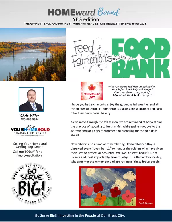 Your Home Sold Guaranteed Realty YEG November Homeward Bound Newsletter,Chris Miller