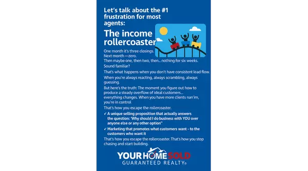 How to Escape the Real Estate Income Rollercoaster (And Build Predictable Monthly Revenue)