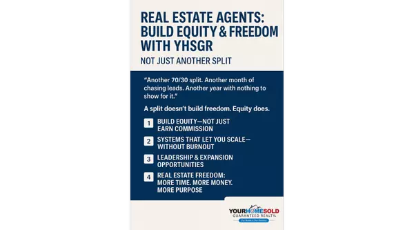 Real Estate Agents: Build Equity & Freedom with YHSGR — Not Just Another Split