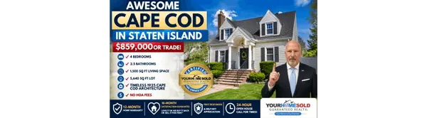 Awesome Cape Cod Home for Sale in Staten Island: Timeless Charm, Modern Confidence, and Exclusive Buyer Guarantees