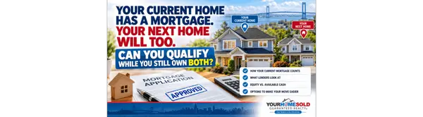 feature image of Your Current Home Has a Mortgage. Your Next Home Will Too. Can You Qualify While You Still Own Both?