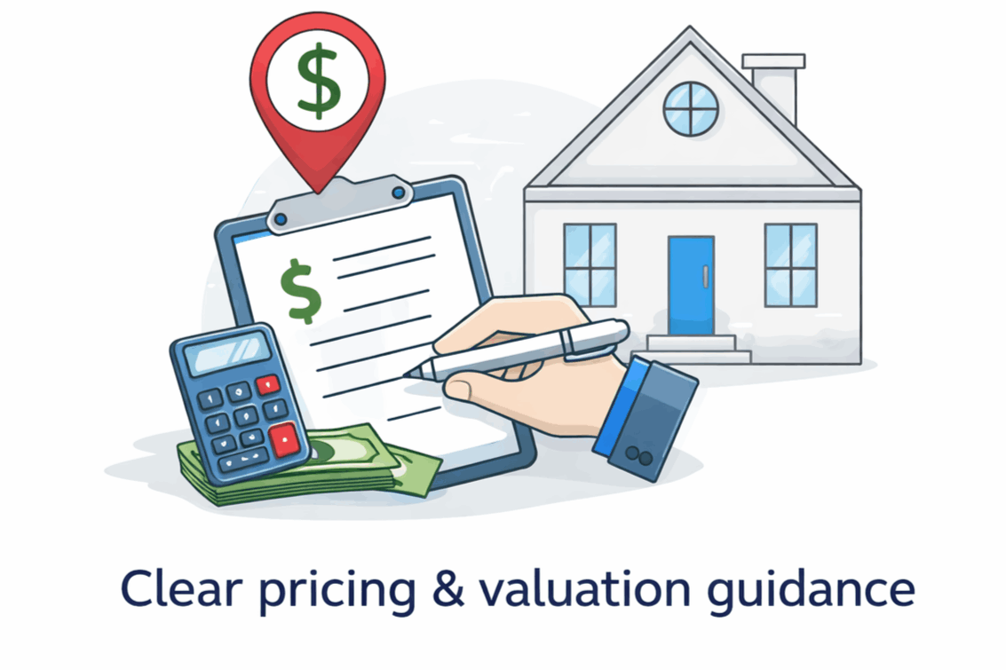 Clear pricing and valuation guidance