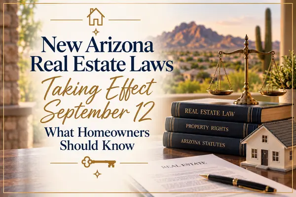 New Arizona Real Estate Laws Taking Effect September 12: What Homeowners Should Know