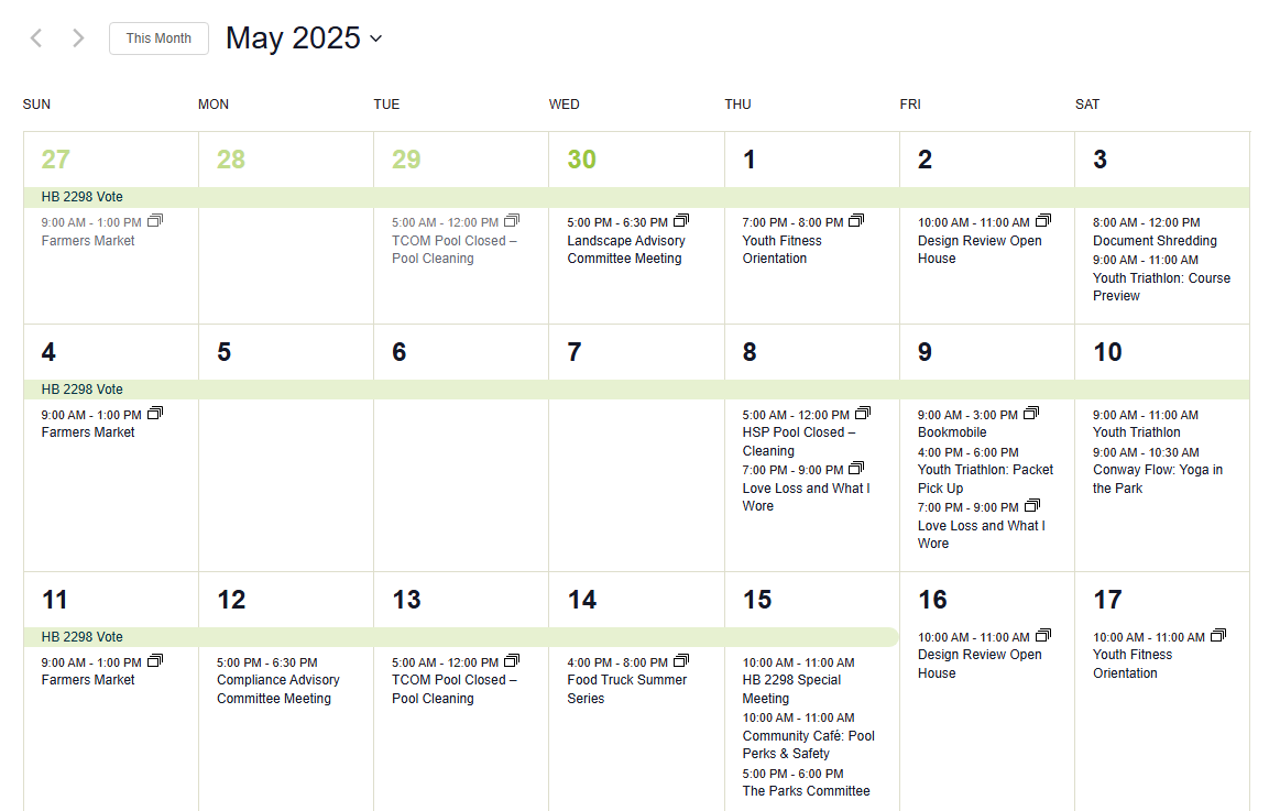 Verrado May 2025 Events Calendar