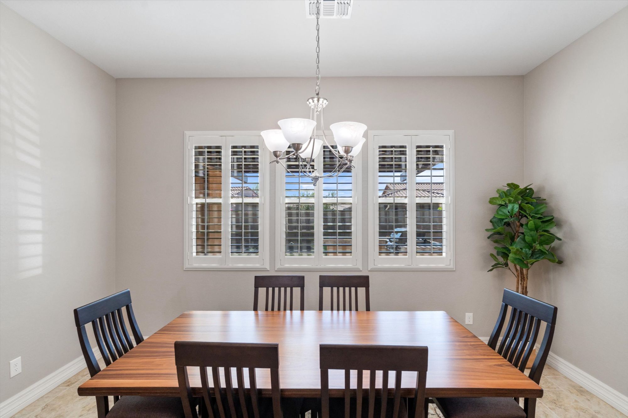 Dining area open to the great room