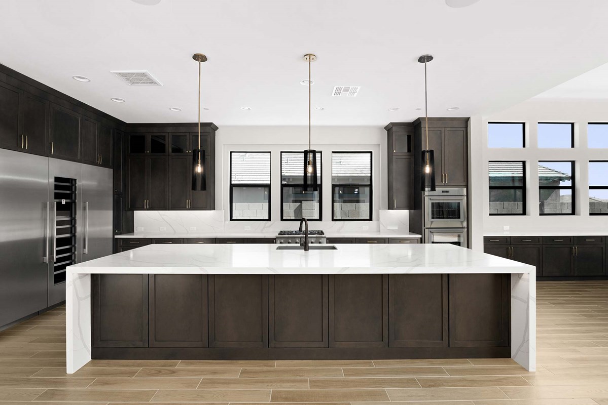 Luxury new construction kitchen Scottsdale Arizona — high-end finishes Sereno Canyon Storyrock Silverstone