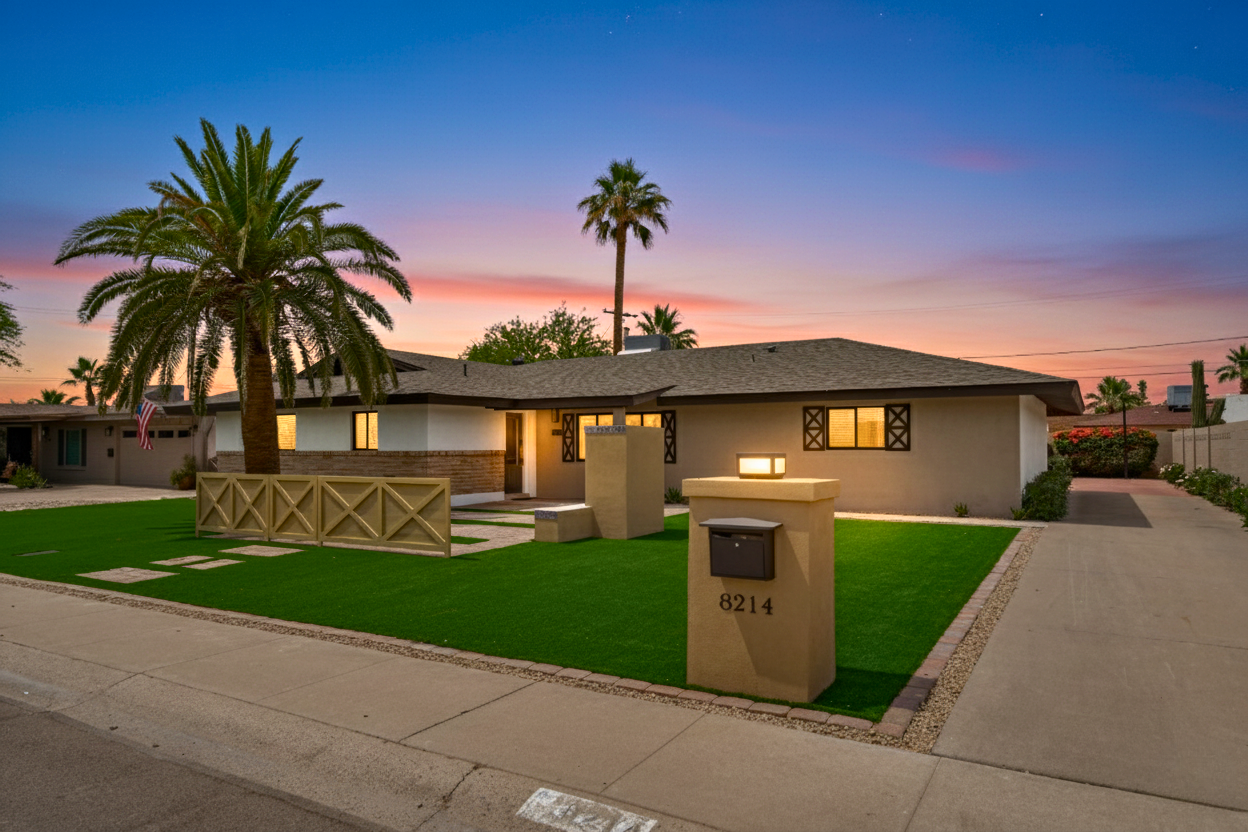 High-performing short-term rental exterior Scottsdale Arizona