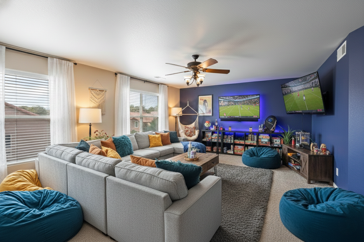 Loft additional game room STR investment property Gilbert Arizona