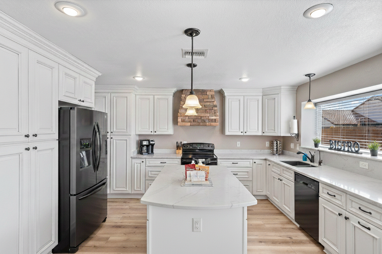 Open kitchen living area Airbnb rental Gilbert AZ