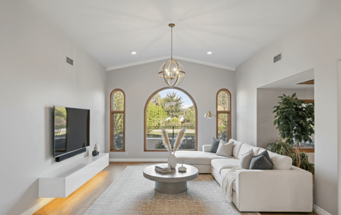 Main living area renovation rendering for 5608 W Soft Wind Drive Glendale AZ