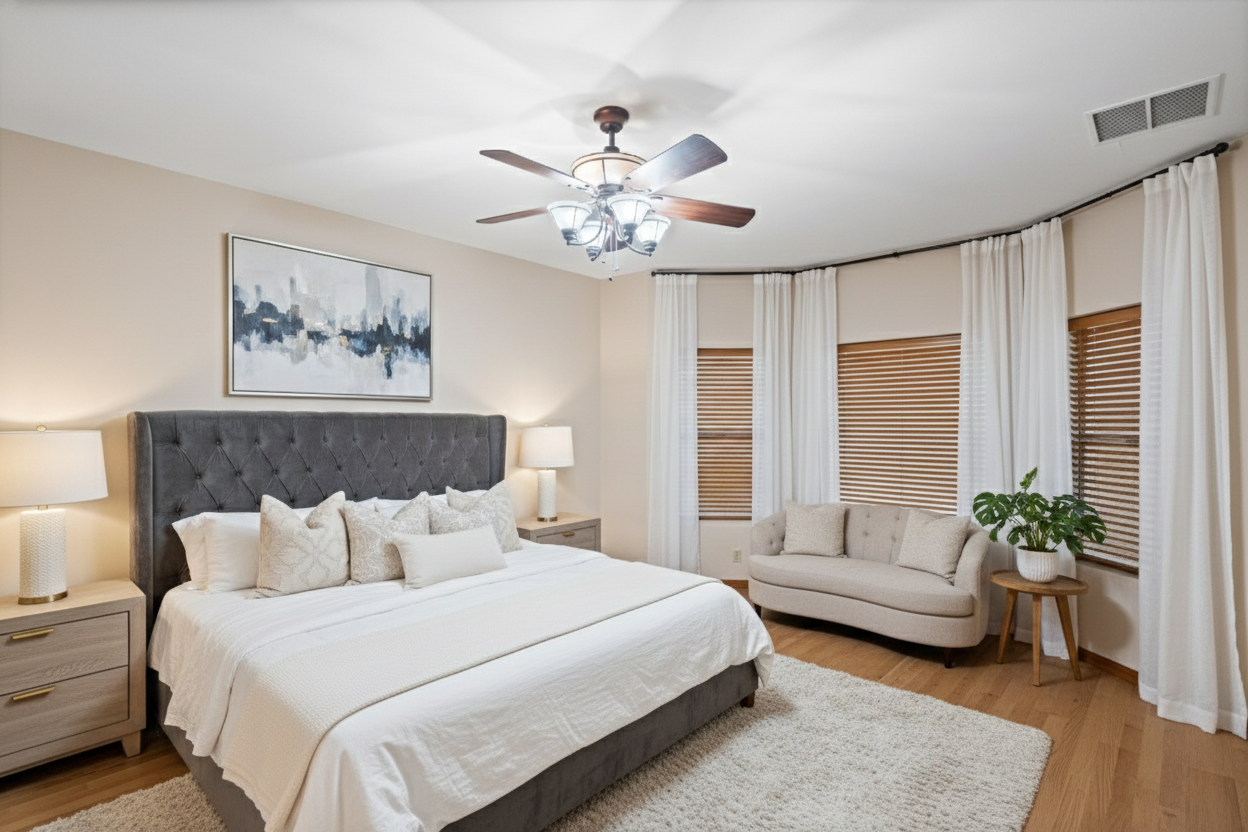 Primary suite renovation rendering at 5608 W Soft Wind Drive, Saddleback Foothills Glendale Arizona
