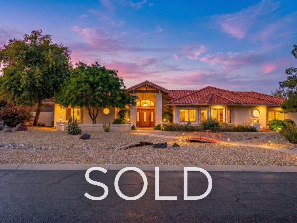 Glendale AZ Saddleback Foothills Rare Basement Home Cash Sale $1.313M